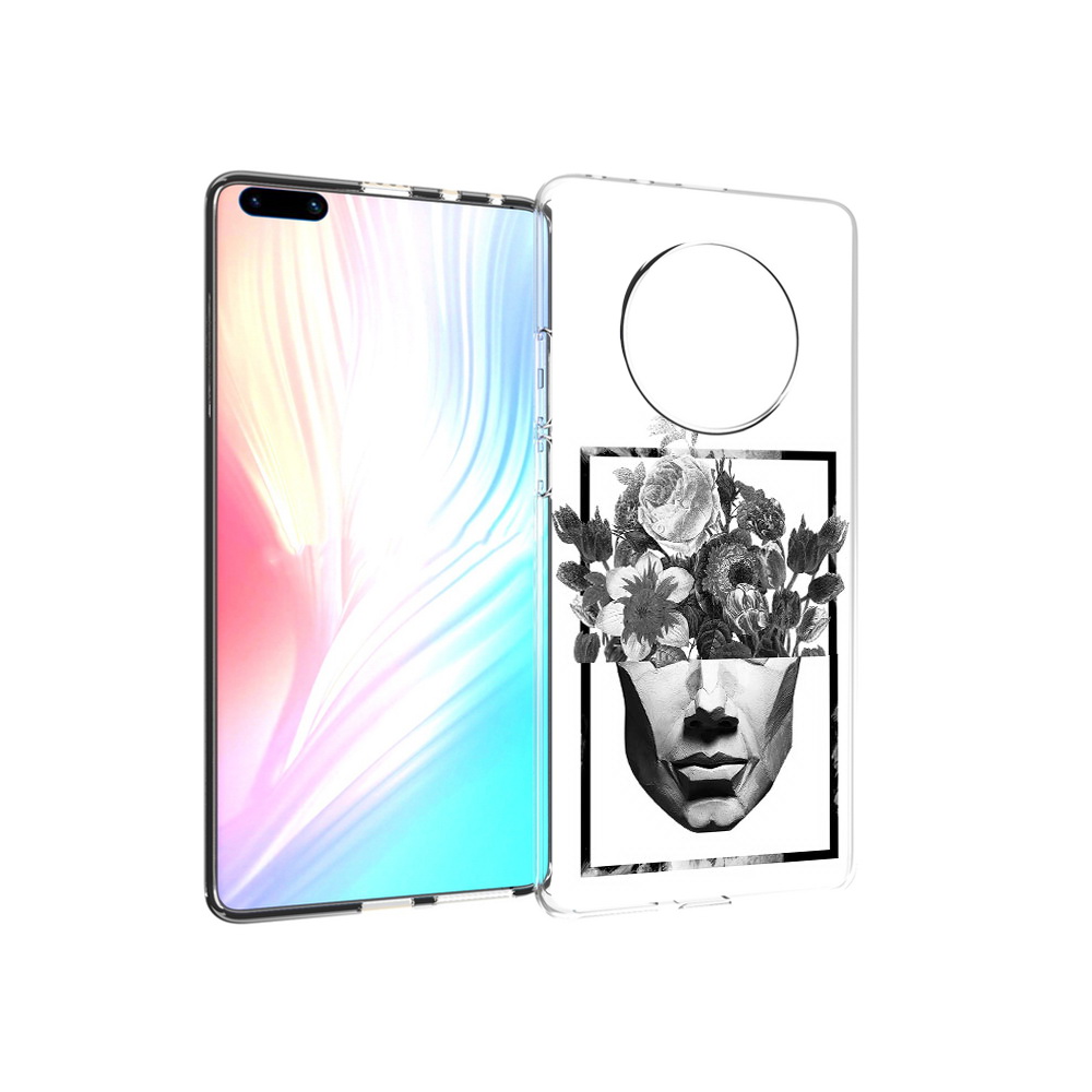 Чехол MyPads Tocco для Huawei Mate 40 Pro черно белая ваза в абстракции, Прозрачный, Tocco 
Чехол MyPads Tocco для Huawei Mate 40 Pro черно белая ваза в абстракции, Прозрачный, Tocco