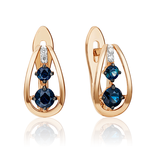 Серьги из красного золота с сапфиром/бриллиантом PLATINA jewelry 02-0816-00-105-1110-30, 02-0816-00-105-1110-30
Серьги из красного золота с сапфиром/бриллиантом PLATINA jewelry 02-0816-00-105-1110-30, 02-0816-00-105-1110-30