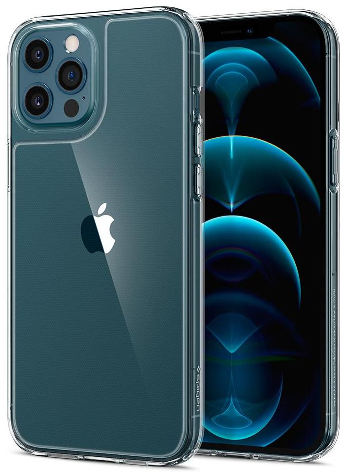 фото Чехол spigen quartz hybrid (acs01621) для iphone 12 pro max (clear)