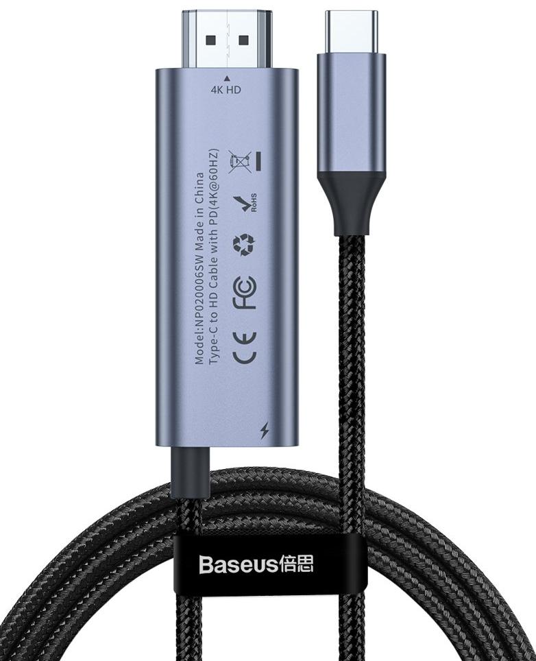 Кабель Baseus C-Video USB-C to HDMI 1.8m (CATCY-D0G), C-Video USB-C to HDMI 1.8m
Кабель Baseus C-Video USB-C to HDMI 1.8m (CATCY-D0G), C-Video USB-C to HDMI 1.8m