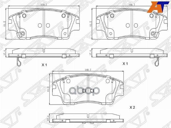 Колодки Тормозные Перед Hyundai Tucson/Ix35 15-/ Kia Sportage 15- Sat арт. ST-28-0018
Колодки Тормозные Перед Hyundai Tucson/Ix35 15-/ Kia Sportage 15- Sat арт. ST-28-0018