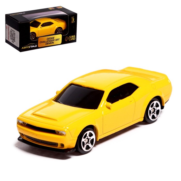 Машина металлическая DODGE CHALLENGER SRT DEMON, 1:64, цвет жёлтый, Металлический транспорт
Машина металлическая DODGE CHALLENGER SRT DEMON, 1:64, цвет жёлтый, Металлический транспорт