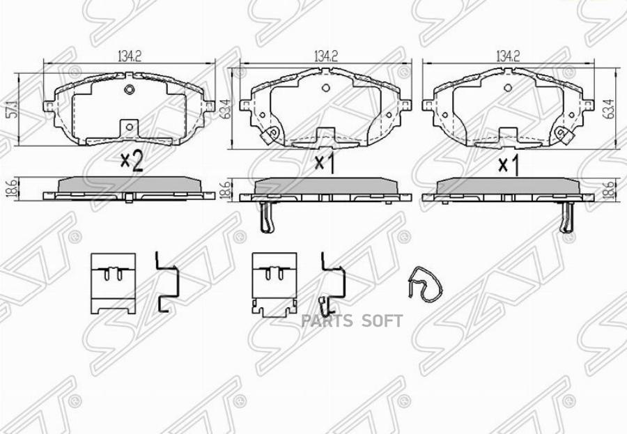 Колодки Тормозные Перед Toyota Auris/Hybrid/Corolla ##E18# 13- Sat арт. ST-04465-02391
Колодки Тормозные Перед Toyota Auris/Hybrid/Corolla ##E18# 13- Sat арт. ST-04465-02391
