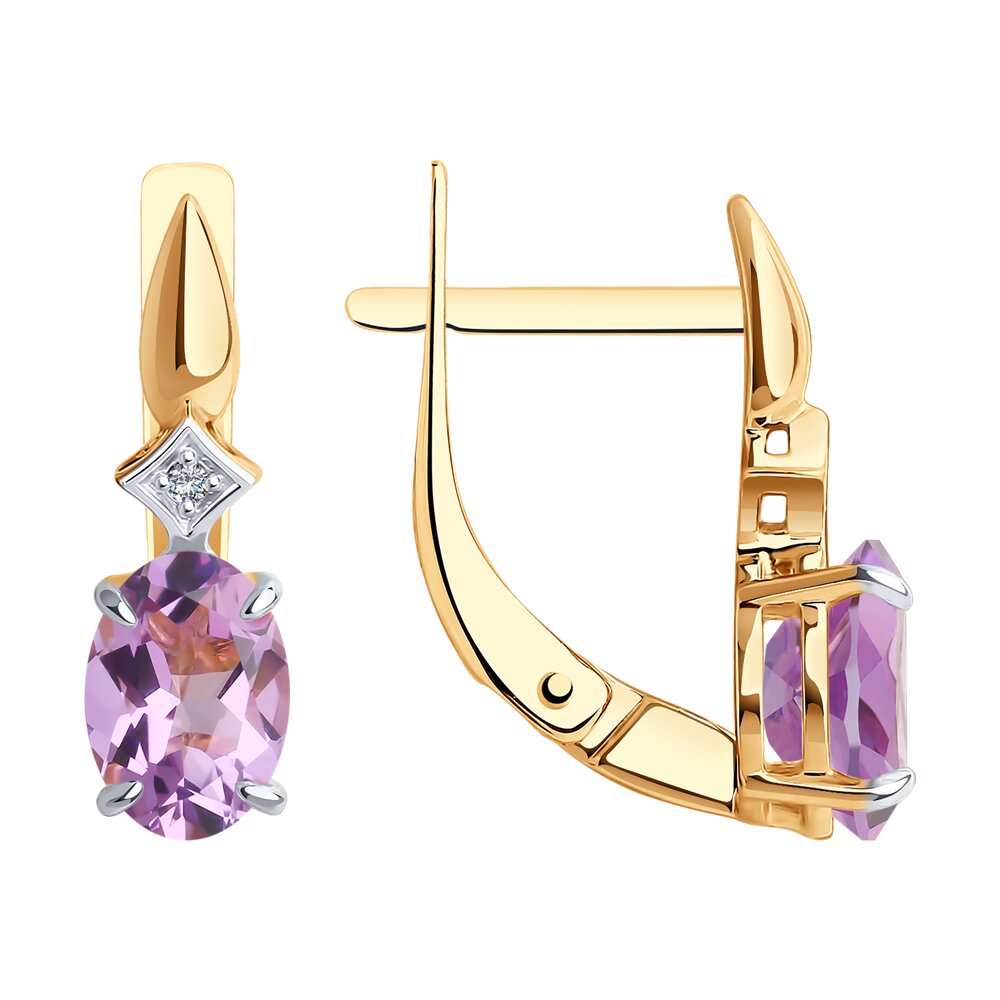 Серьги из красного золота Diamant 51-320-01919-5, фианит\аметист, 51-320-01919-5
Серьги из красного золота Diamant 51-320-01919-5, фианит\аметист, 51-320-01919-5