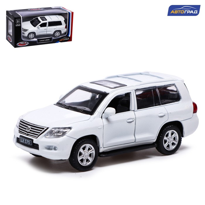 Машина металлическая LEXUS LX570, 1:43, инерция, открываются двери, цвет белый, Металлический транспорт
Машина металлическая LEXUS LX570, 1:43, инерция, открываются двери, цвет белый, Металлический транспорт