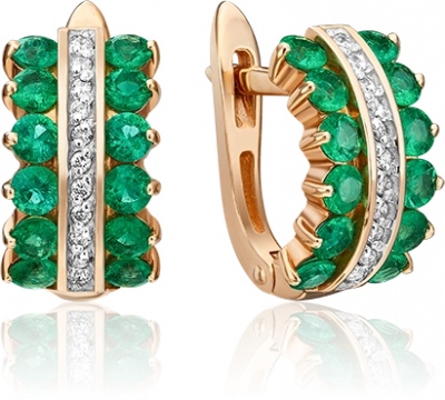Серьги из красного золота с изумрудом/бриллиантом PLATINA jewelry 02-0911-00-106-1110-30, 02-0911-00-106-1110-30
Серьги из красного золота с изумрудом/бриллиантом PLATINA jewelry 02-0911-00-106-1110-30, 02-0911-00-106-1110-30