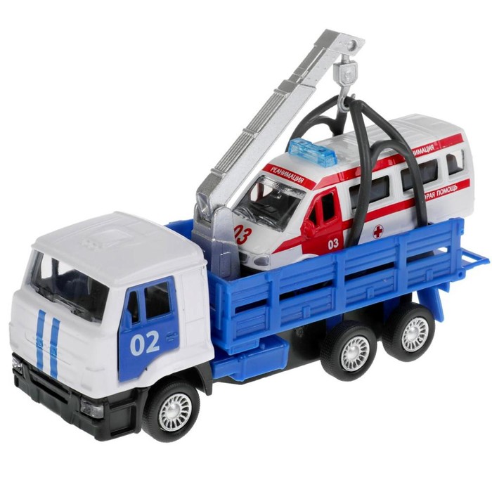 Машина металлическая «KAMAZ эвакуатор», 12 см, открываются двери, подвижные детали, инерци
Машина металлическая «KAMAZ эвакуатор», 12 см, открываются двери, подвижные детали, инерци