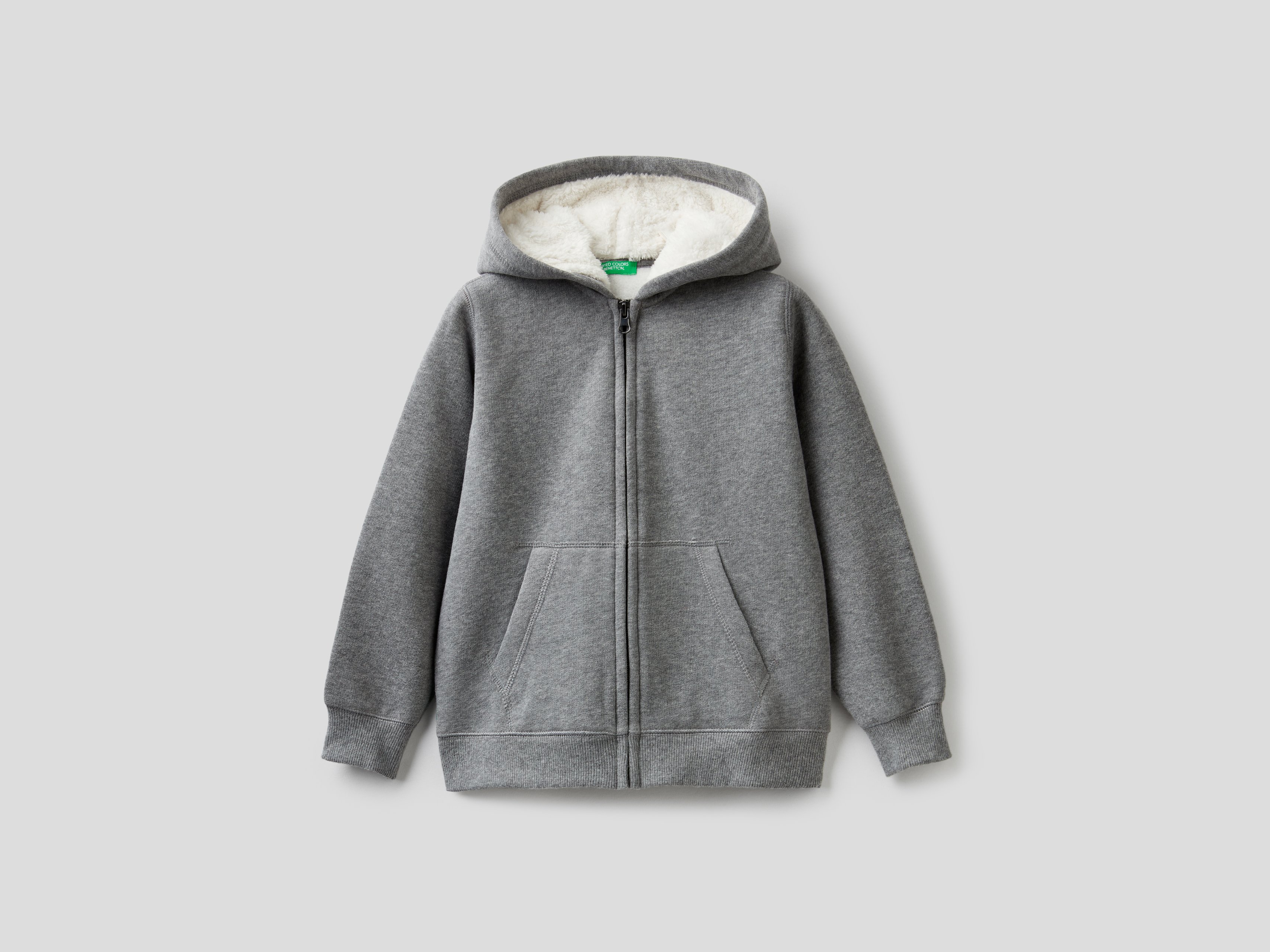 фото Толстовка для мальчиков benetton цв. серый р.110 united colors of benetton