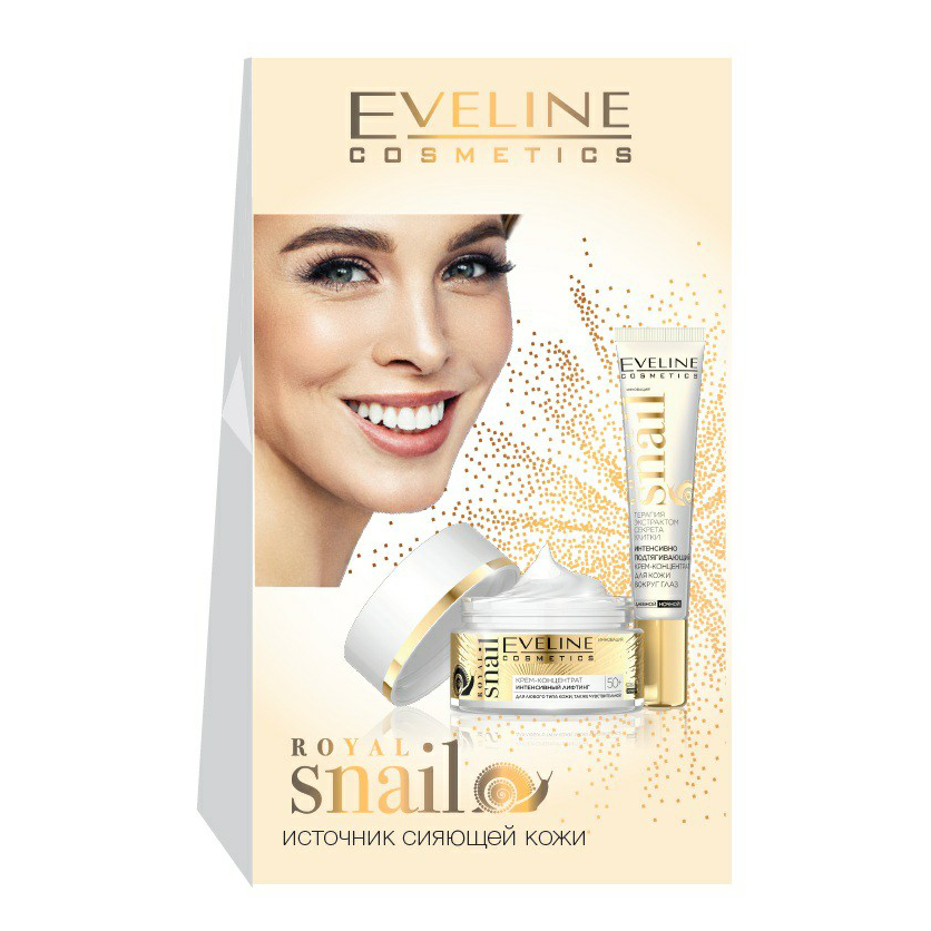 фото Набор кремов для лица eveline cosmetics royal snail 2 предмета