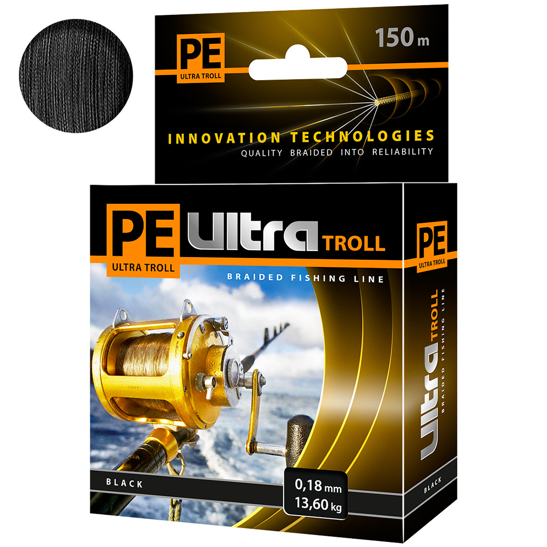 Плетеный Шнур Для Рыбалки Aqua Pe Ultra Troll Black 0,18mm 150m, Черный, PE ULTRA TROLL
Плетеный Шнур Для Рыбалки Aqua Pe Ultra Troll Black 0,18mm 150m, Черный, PE ULTRA TROLL