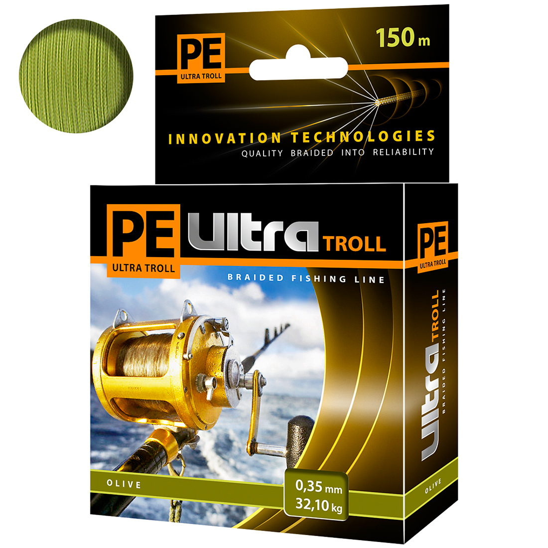 Плетеный Шнур Для Рыбалки Aqua Pe Ultra Troll Olive 0,35mm 150m, Зеленый, PE ULTRA TROLL
Плетеный Шнур Для Рыбалки Aqua Pe Ultra Troll Olive 0,35mm 150m, Зеленый, PE ULTRA TROLL