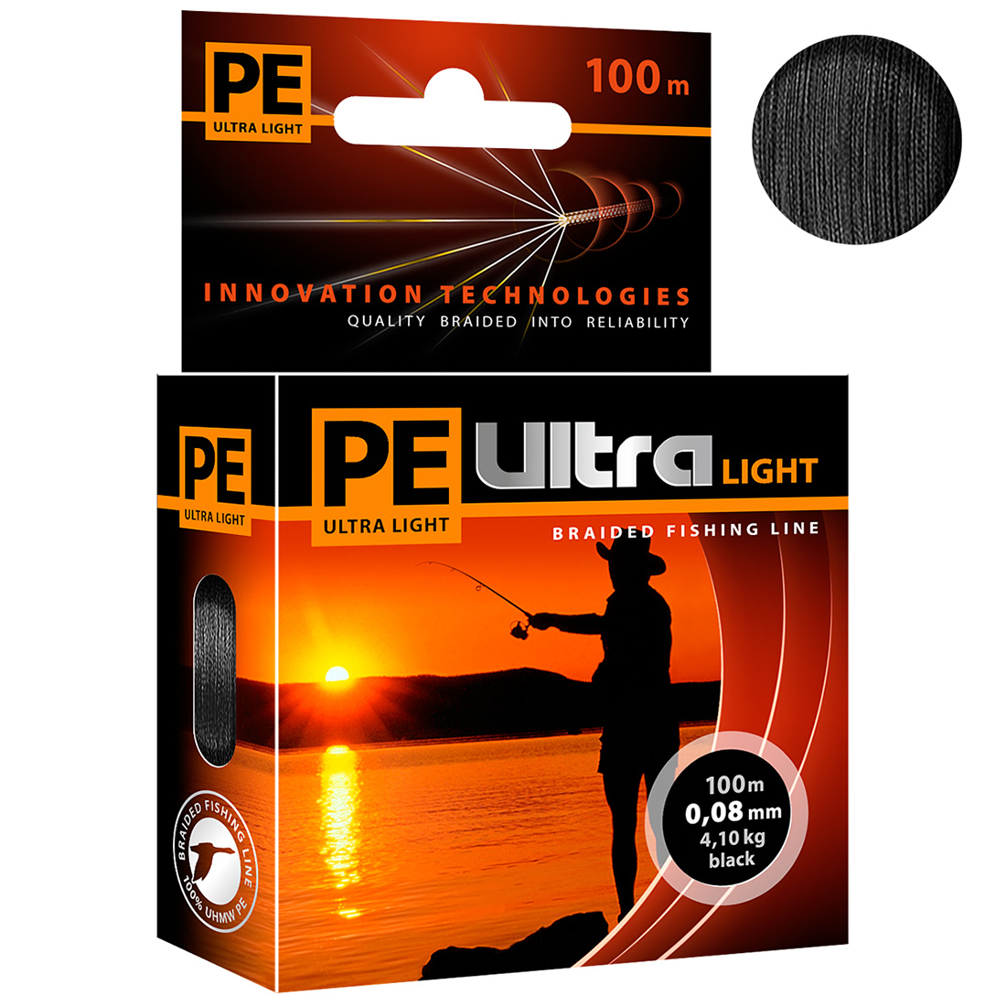 Плетеный Шнур Для Рыбалки Aqua Pe Ultra Light Black 0,08mm 100m, Черный, PE ULTRA LIGHT 
Плетеный Шнур Для Рыбалки Aqua Pe Ultra Light Black 0,08mm 100m, Черный, PE ULTRA LIGHT