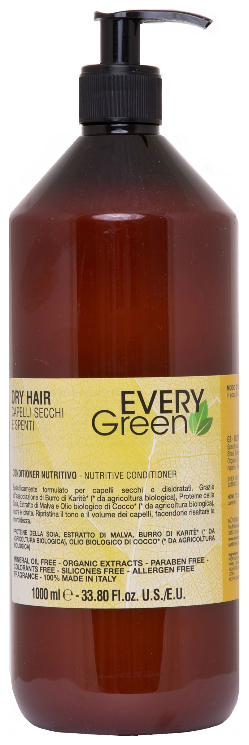фото Кондиционер для волос dikson every green dry hair condizionante nutriente 1 л