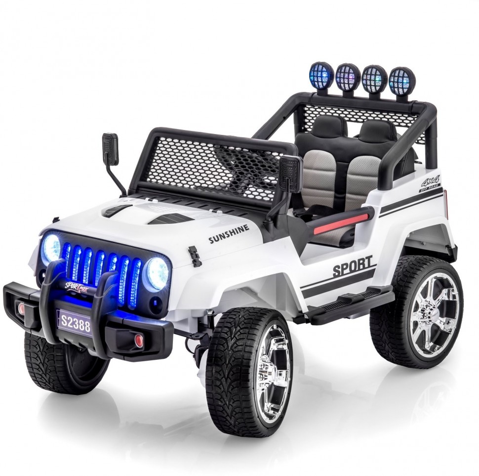 Электромобиль Little Sun двухместный полноприводный White Jeep 12V 2.4G - S2388-W, Внедорожник
Электромобиль Little Sun двухместный полноприводный White Jeep 12V 2.4G - S2388-W, Внедорожник