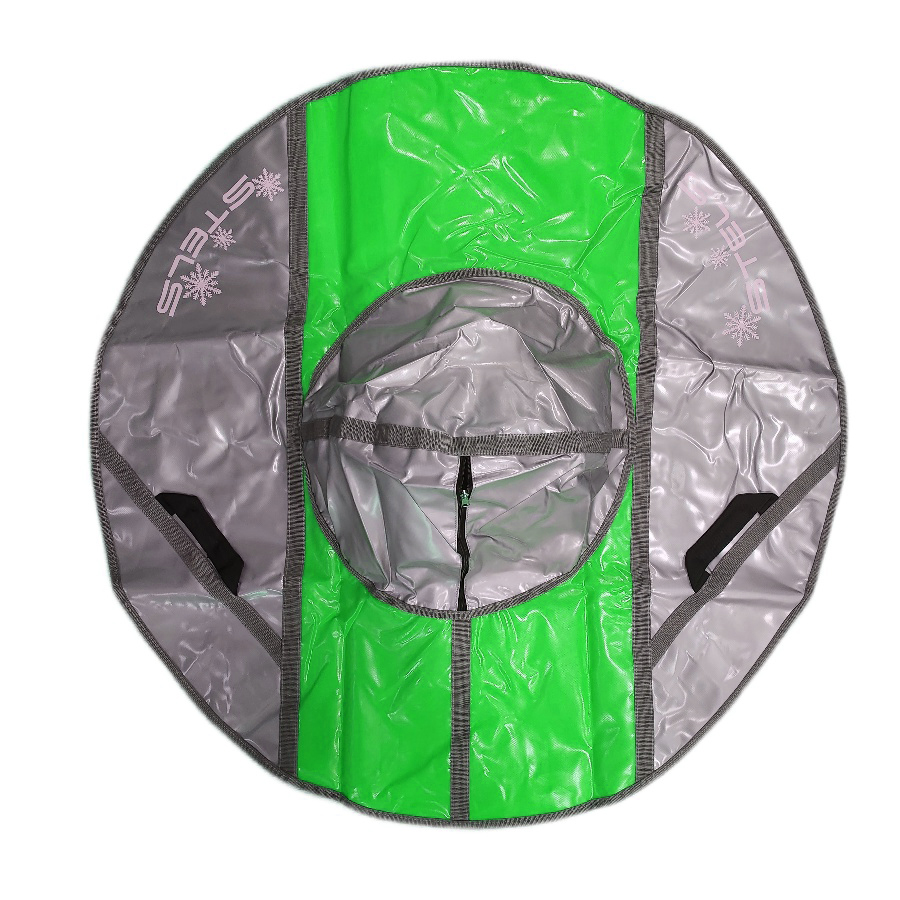 фото Санки-тюбинг stels 125 см усиленные без камеры сн050.125 серый салатовый