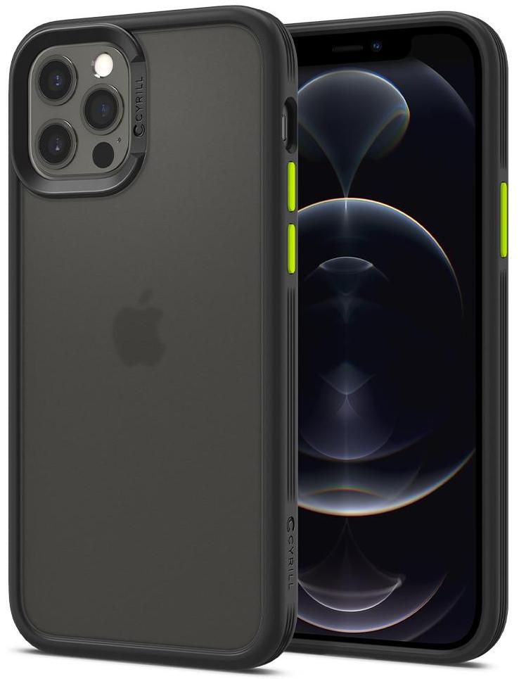 фото Чехол spigen cyrill color brick (acs01730) для iphone 12/12 pro (black)