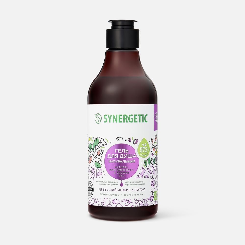 Гель для душа Synergetic натуральный, гипоаллергенный, Цветущий инжир и лотос 380 мл, Натуральный
Гель для душа Synergetic натуральный, гипоаллергенный, Цветущий инжир и лотос 380 мл, Натуральный