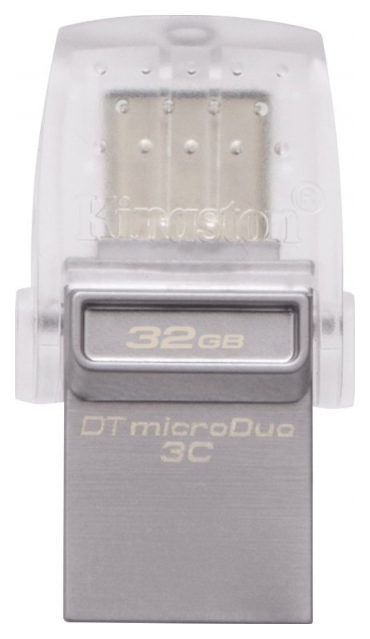 Флешка Kingston DataTraveler microDuo 3C 32ГБ Silver (DTDUO3C/32GB), DataTraveler microDuo 3C
Флешка Kingston DataTraveler microDuo 3C 32ГБ Silver (DTDUO3C/32GB), DataTraveler microDuo 3C