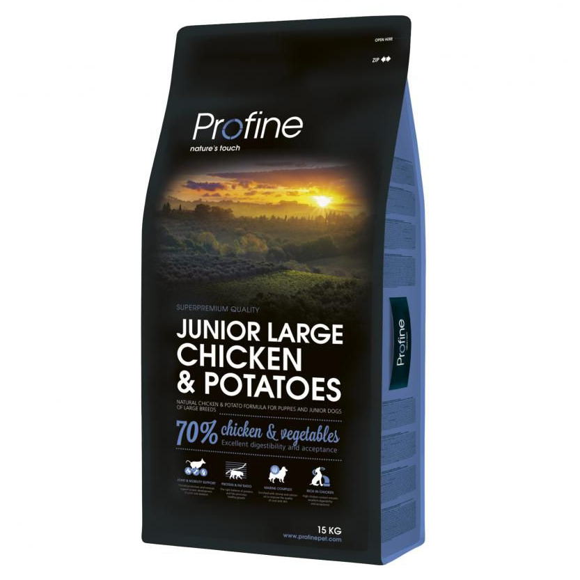 Сухой корм для щенков Profine Junior Large Chicken & Potatoes, курица, картофель, 15кг, Junior Large Chicken & Potatoes
Сухой корм для щенков Profine Junior Large Chicken & Potatoes, курица, картофель, 15кг, Junior Large Chicken & Potatoes