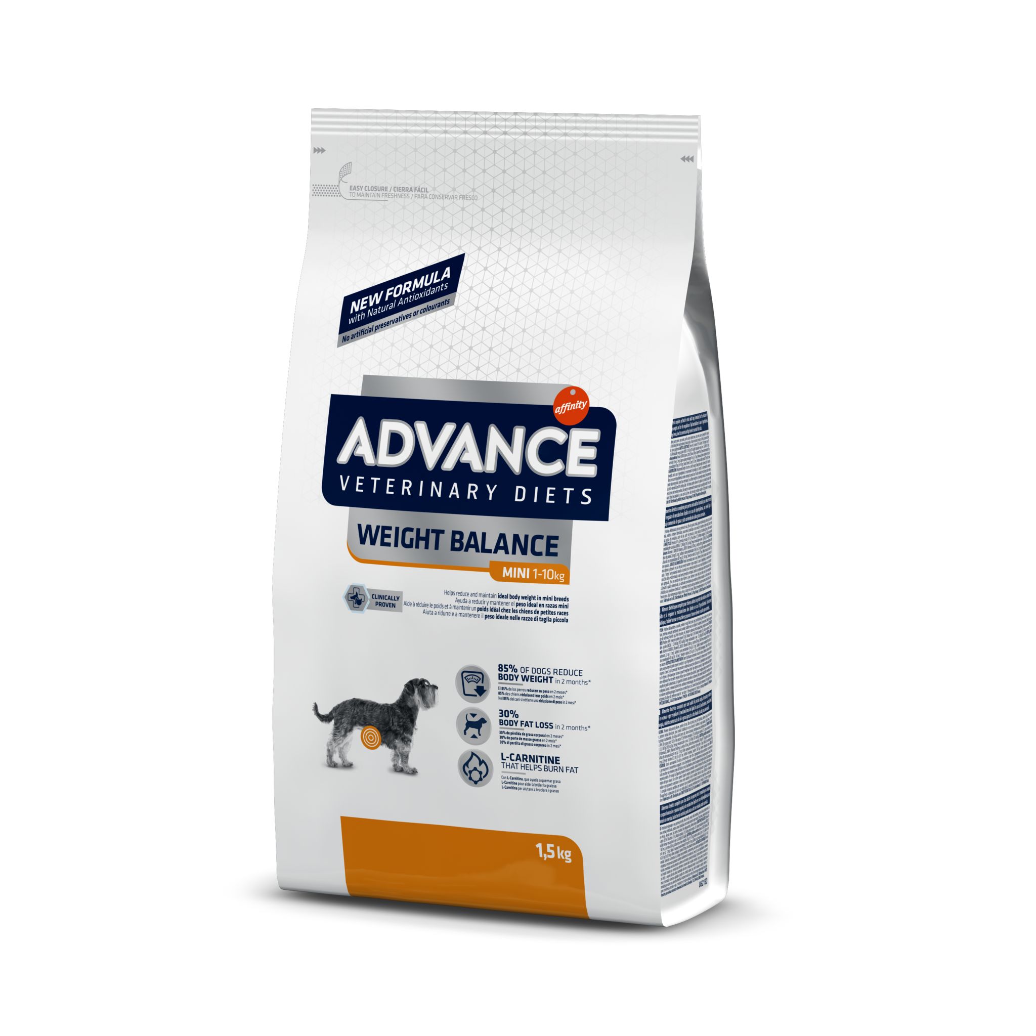 Сухой корм для собак Advance, для мелких пород, при ожирении, 1,5 кг, Avet dog weight balance
Сухой корм для собак Advance, для мелких пород, при ожирении, 1,5 кг, Avet dog weight balance
