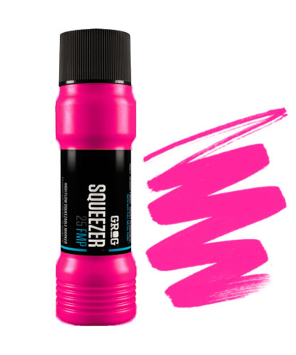 Маркер Grog Squeezer paint 25 мм для граффити и дизайна розовый розовый, Squeezer paint 25 Неон розовый
Маркер Grog Squeezer paint 25 мм для граффити и дизайна розовый розовый, Squeezer paint 25 Неон розовый