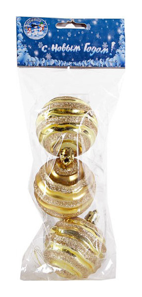 Набор шаров на ель Snowmen Витые шары с полосами Е94224 6 см 3 шт. цвет в ассортименте, Витые шары с полосами
Набор шаров на ель Snowmen Витые шары с полосами Е94224 6 см 3 шт. цвет в ассортименте, Витые шары с полосами