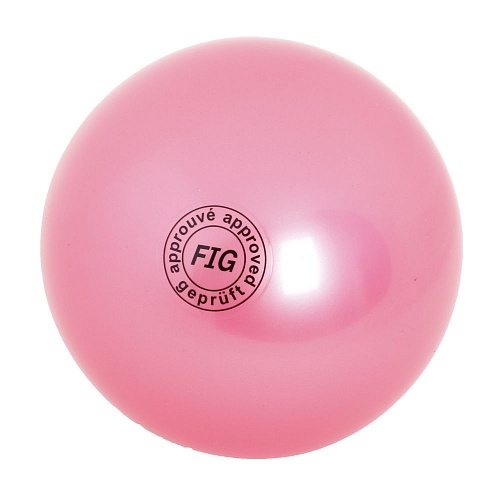 фото Мяч гимнастический ab2801, розовый, 19 см nobrand