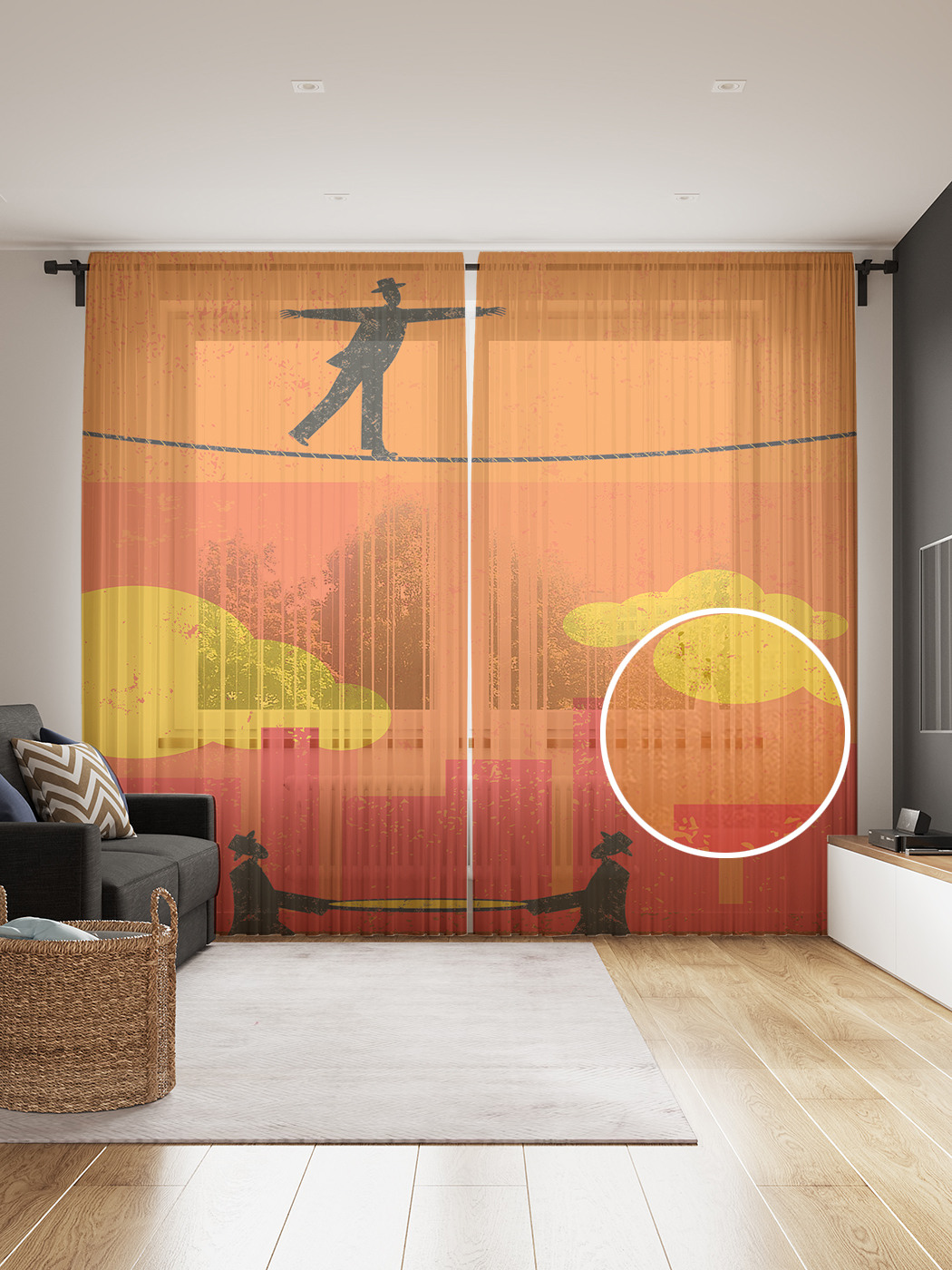 Фототюль JoyArty "Эквилибрист и страховщики", 145x265см, 2 полотна, лента, 50 крючков, Эквилибрист и страховщики
Фототюль JoyArty "Эквилибрист и страховщики", 145x265см, 2 полотна, лента, 50 крючков, Эквилибрист и страховщики