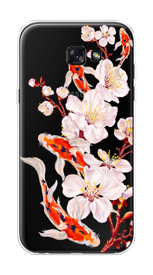 Чехол на Samsung Galaxy A7 2017 "Карпы и сакура", Оранжевый;розовый;бежевый;прозрачный, 20950-1
Чехол на Samsung Galaxy A7 2017 "Карпы и сакура", Оранжевый;розовый;бежевый;прозрачный, 20950-1