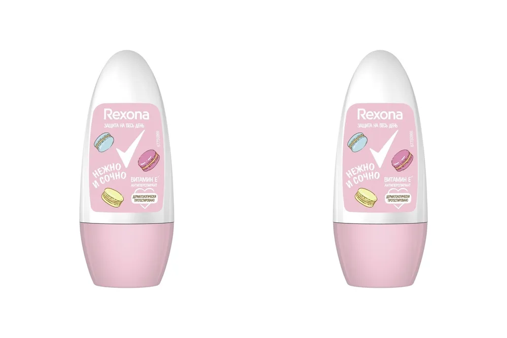 фото Део-шарик rexona молодёжная серия нежно и сочно, 50 мл, 2 шт