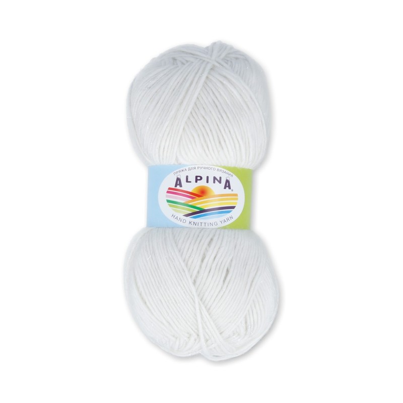 Alpina Stella, альпака, мериносовая шерсть, с люрексом, 3х100 г, 250 м, цвет 84 белый
Alpina Stella, альпака, мериносовая шерсть, с люрексом, 3х100 г, 250 м, цвет 84 белый