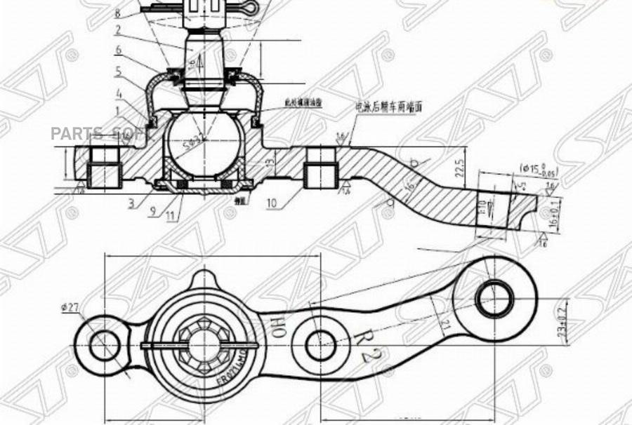 Шаровая Опора Fr (передний) Toyota Aristo/Crown/Majesta/Soarer/Lexus Gs300/400/430/Sc430 9
Шаровая Опора Fr (передний) Toyota Aristo/Crown/Majesta/Soarer/Lexus Gs300/400/430/Sc430 9