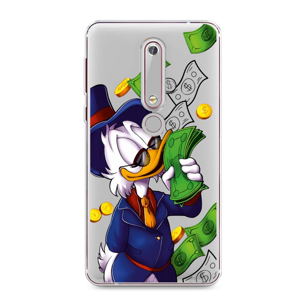 Чехол на Nokia 6.1 2018 "Scrooge McDuck with Money", Синий;зеленый;белый, 120950-6
Чехол на Nokia 6.1 2018 "Scrooge McDuck with Money", Синий;зеленый;белый, 120950-6