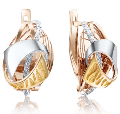 Серьги из комбинированного золота с фианитом PLATINA jewelry 02-4049-00-401-1140-48, 02-4049-00-401-1140-48
Серьги из комбинированного золота с фианитом PLATINA jewelry 02-4049-00-401-1140-48, 02-4049-00-401-1140-48