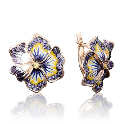 Серьги из красного золота с фианитом/эмалью PLATINA jewelry 02-3719-00-404-1110-65, 02-3719-00-404-1110-65
Серьги из красного золота с фианитом/эмалью PLATINA jewelry 02-3719-00-404-1110-65, 02-3719-00-404-1110-65