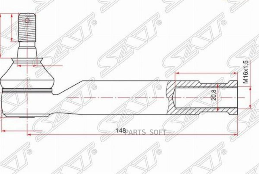 Наконечник Рулевой Toyota Avensis/Corolla Verso Lh=Rh 03- Sat арт. ST-45046-29425
Наконечник Рулевой Toyota Avensis/Corolla Verso Lh=Rh 03- Sat арт. ST-45046-29425