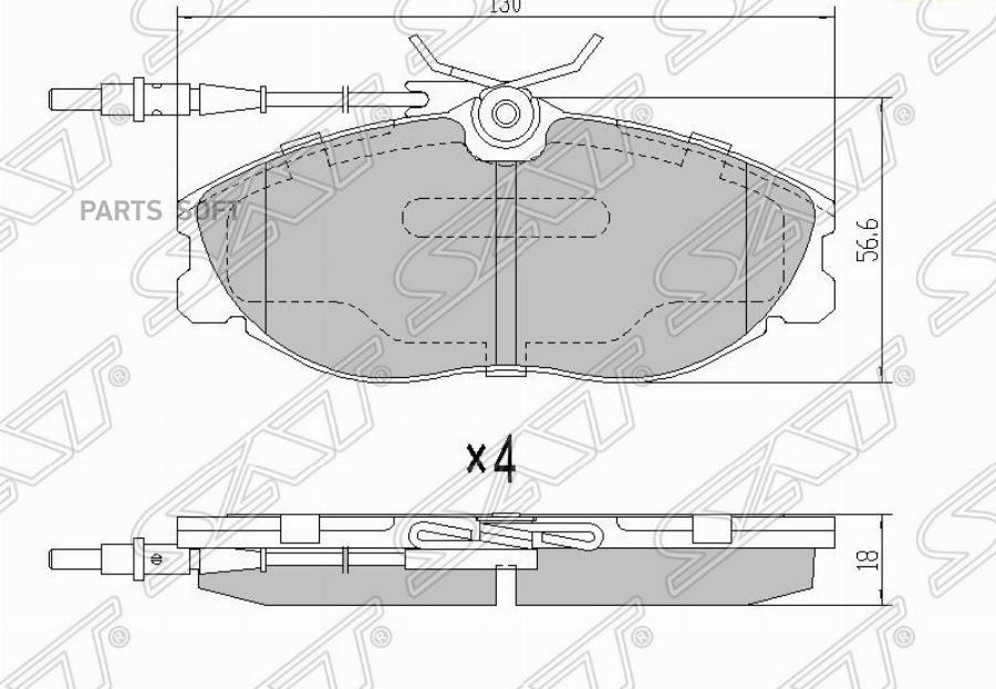 Колодки Тормозные Перед Citroen Xsara 98-05/Peugeot 306 96-01/406 96-04 Sat арт. ST-425206
Колодки Тормозные Перед Citroen Xsara 98-05/Peugeot 306 96-01/406 96-04 Sat арт. ST-425206
