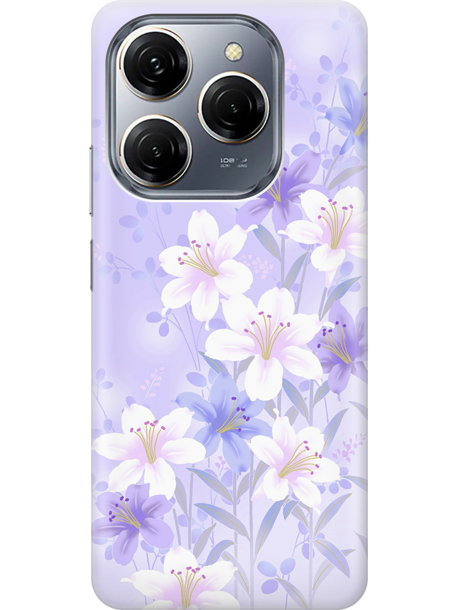 Силиконовый чехол на Tecno Spark 20 Pro с рисунком "Лилии на фиолетовом", Белый;фиолетовый, 20011919
Силиконовый чехол на Tecno Spark 20 Pro с рисунком "Лилии на фиолетовом", Белый;фиолетовый, 20011919