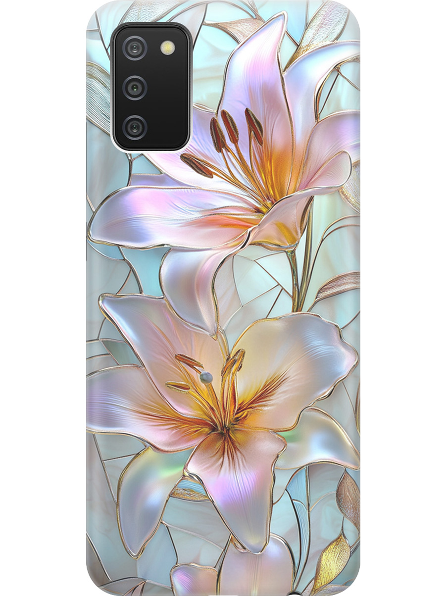 Силиконовый чехол на Samsung Galaxy A02s с принтом "Витраж с лилиями", Прозрачный;белый;голубой;розовый, 723602923
Силиконовый чехол на Samsung Galaxy A02s с принтом "Витраж с лилиями", Прозрачный;белый;голубой;розовый, 723602923
