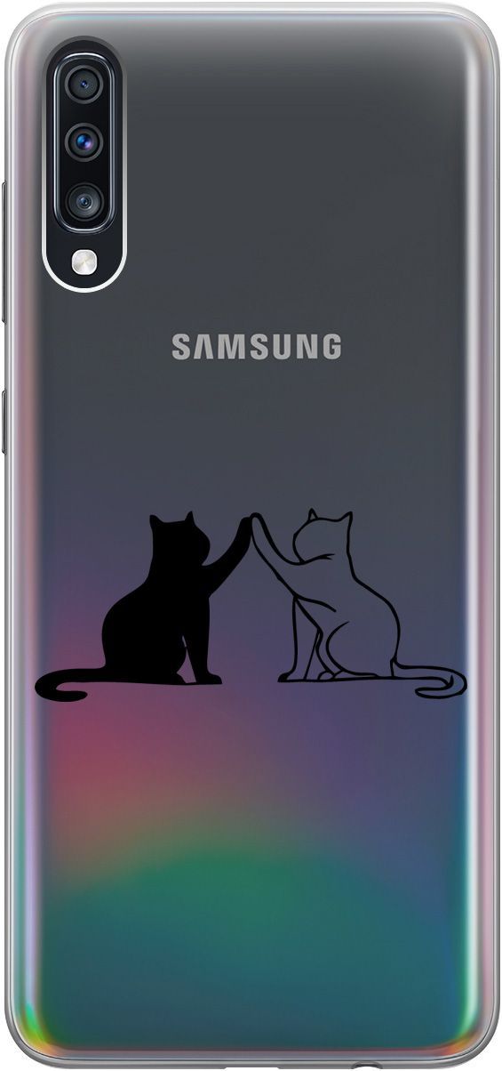 Чехол на Samsung Galaxy A70/A70s с принтом "Cats" прозрачный, Прозрачный;черный, 5398
Чехол на Samsung Galaxy A70/A70s с принтом "Cats" прозрачный, Прозрачный;черный, 5398