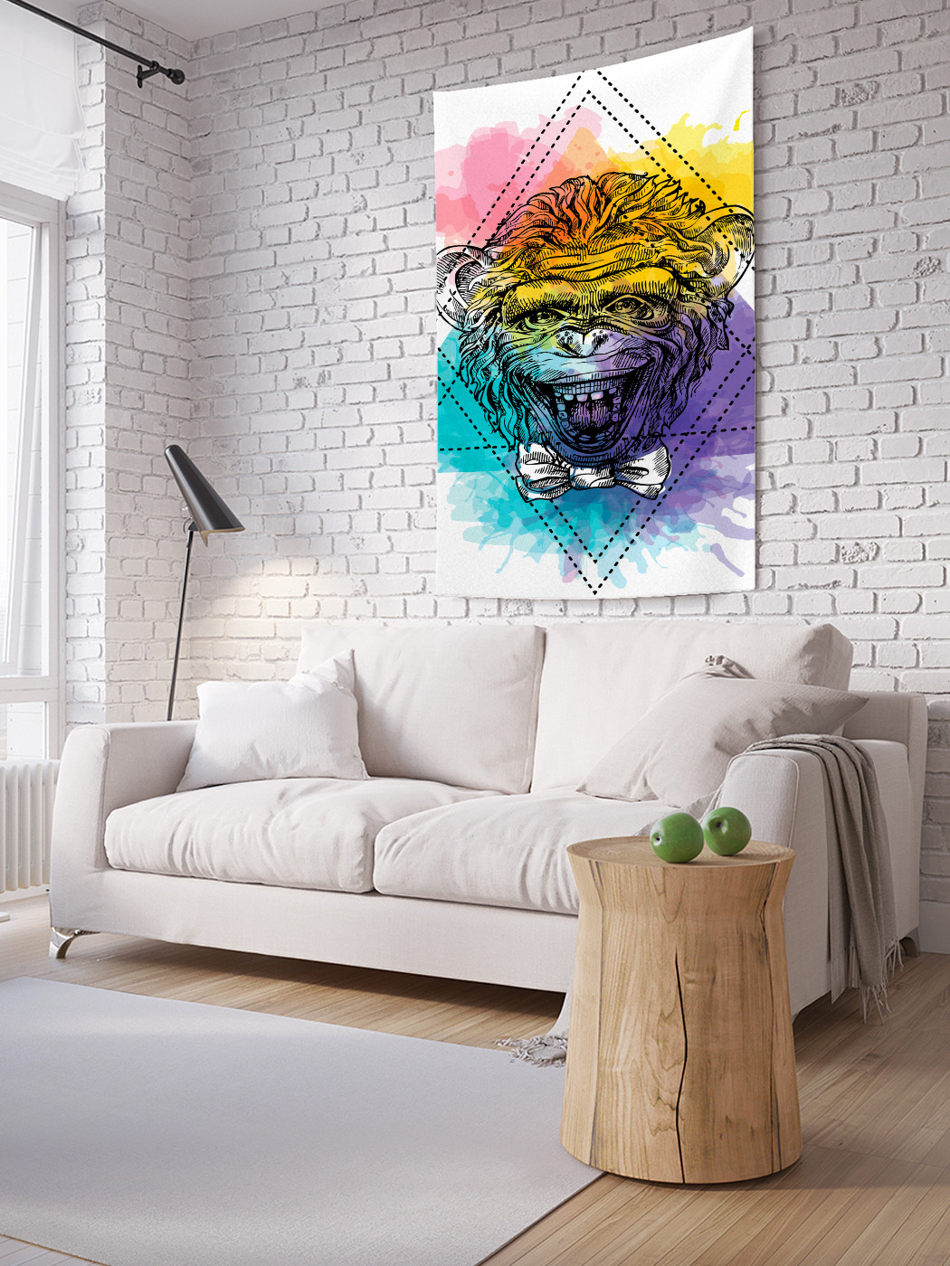 Вертикальное фотопанно на стену JoyArty Радужная обезьяна в бабочке 100x150 см, Радужная обезьяна в бабочке
Вертикальное фотопанно на стену JoyArty Радужная обезьяна в бабочке 100x150 см, Радужная обезьяна в бабочке