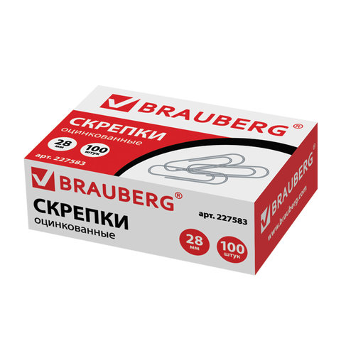 Скрепки BRAUBERG, 28 мм, оцинкованные, 100 шт., в картонной коробке, 227583, (6шт.)
Скрепки BRAUBERG, 28 мм, оцинкованные, 100 шт., в картонной коробке, 227583, (6шт.)