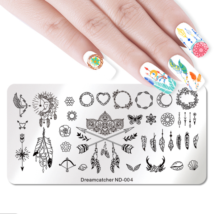Пластина для стемпинга Nicole Diary ND-004 Dreamcatcher, Разноцветный 
Пластина для стемпинга Nicole Diary ND-004 Dreamcatcher, Разноцветный