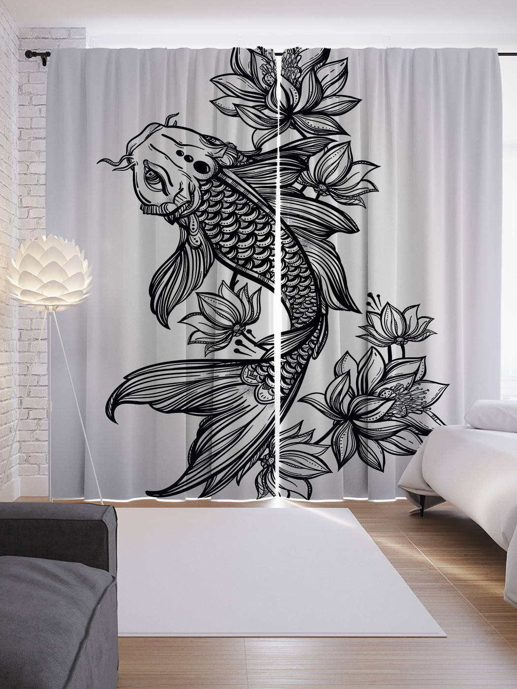 Шторы JoyArty с фотопечатью "Японский кои" из сатена, 290х265 см, Японский кои 
Шторы JoyArty с фотопечатью "Японский кои" из сатена, 290х265 см, Японский кои