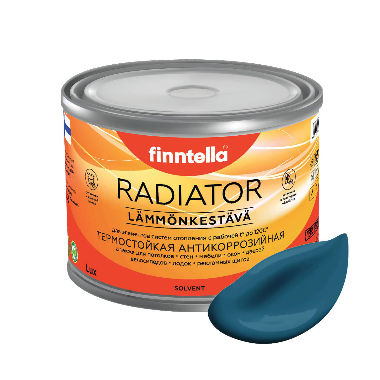 Краска RADIATOR, MYRSKY бирюзовый, 0,45л, Зеленый, RADIATOR специализированная для батарей и радиаторов отопления
Краска RADIATOR, MYRSKY бирюзовый, 0,45л, Зеленый, RADIATOR специализированная для батарей и радиаторов отопления