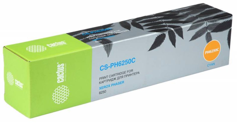 Тонер-картридж для лазерного принтера CACTUS CS-PH6250C голубой, совместимый, CS-PH6250C
Тонер-картридж для лазерного принтера CACTUS CS-PH6250C голубой, совместимый, CS-PH6250C