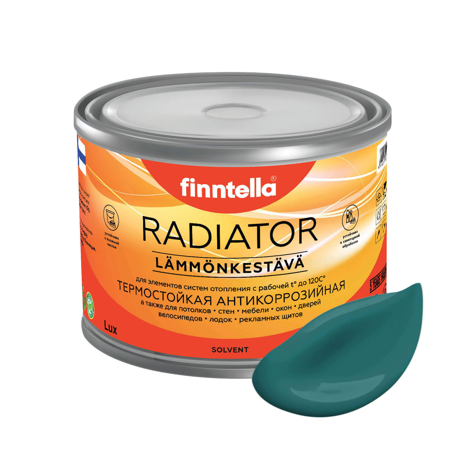 Краска RADIATOR, MALAKIITTI темно-бирюзовый, 0,45л, Зеленый, RADIATOR специализированная для батарей и радиаторов отопления
Краска RADIATOR, MALAKIITTI темно-бирюзовый, 0,45л, Зеленый, RADIATOR специализированная для батарей и радиаторов отопления