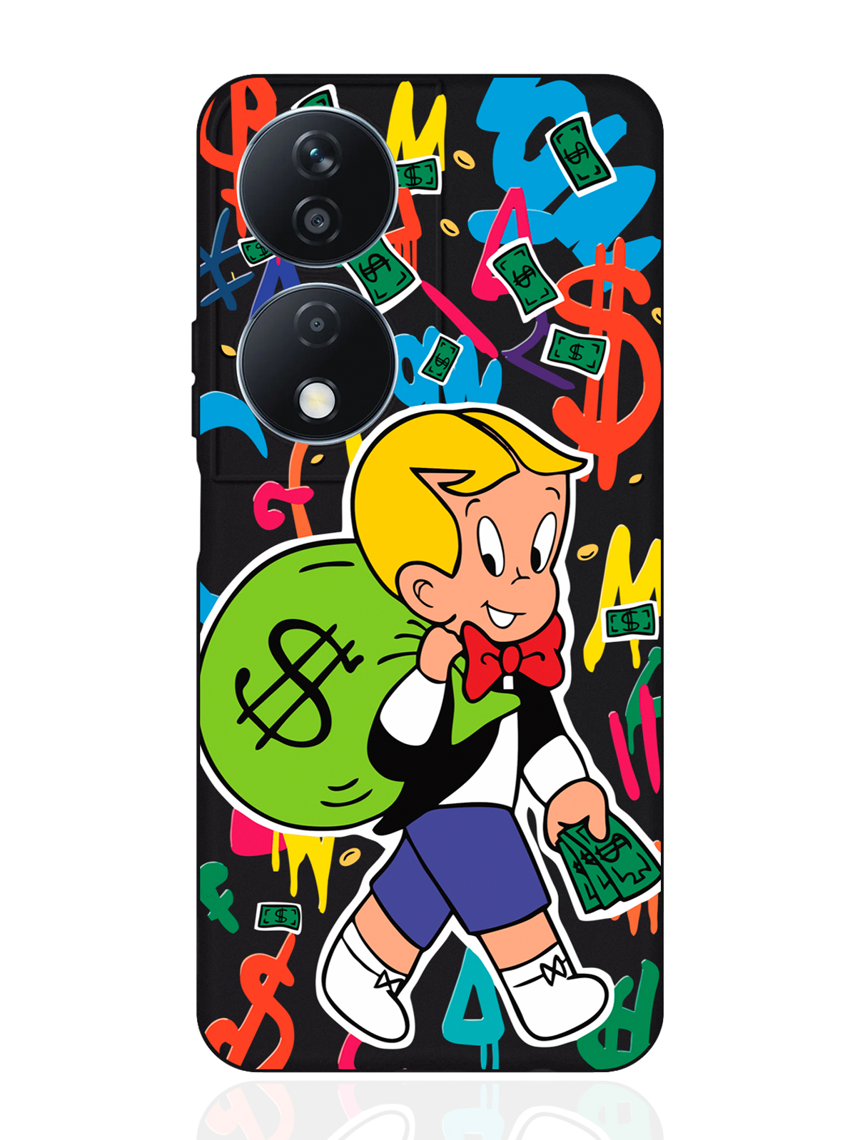 Чехол для смартфона Honor X7b черный силиконовый Monopoly Richie Rich, Разноцветный, Honor
Чехол для смартфона Honor X7b черный силиконовый Monopoly Richie Rich, Разноцветный, Honor