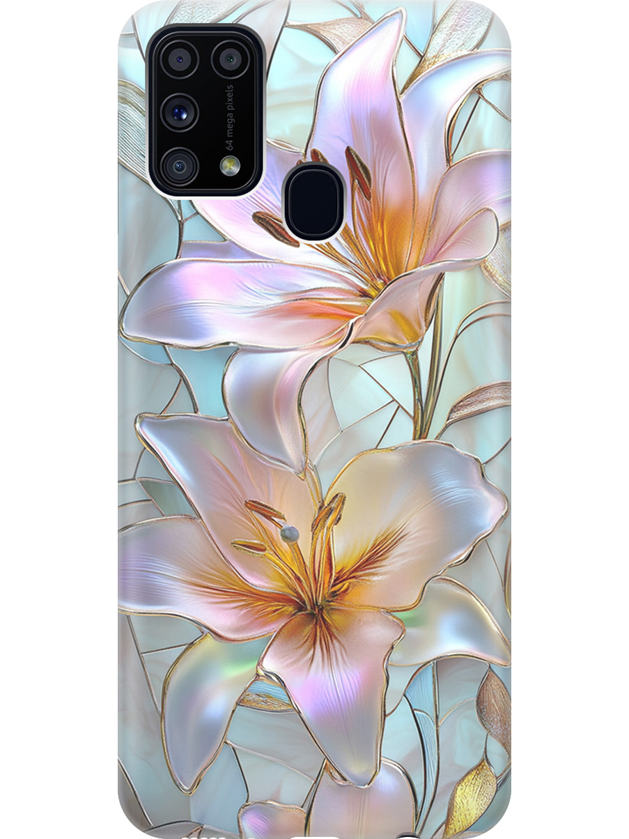 Силиконовый чехол на Samsung Galaxy M31 с принтом "Витраж с лилиями", Прозрачный;белый;голубой;розовый, 722999223
Силиконовый чехол на Samsung Galaxy M31 с принтом "Витраж с лилиями", Прозрачный;белый;голубой;розовый, 722999223