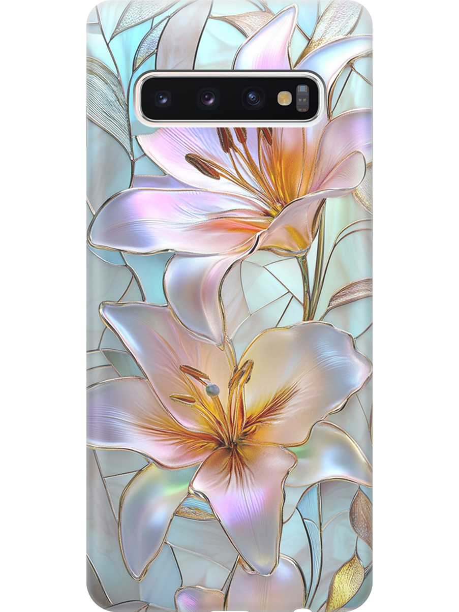 Силиконовый чехол на Samsung Galaxy S10 с принтом "Витраж с лилиями", Прозрачный;белый;голубой;розовый, 720461323
Силиконовый чехол на Samsung Galaxy S10 с принтом "Витраж с лилиями", Прозрачный;белый;голубой;розовый, 720461323